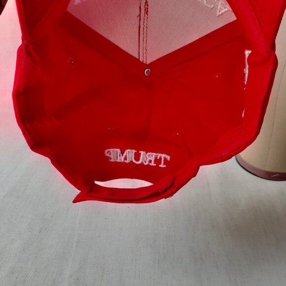 MAGA - 45-47 - Red Baseball Cap - Adjustable Fit - Picture 8 of 9